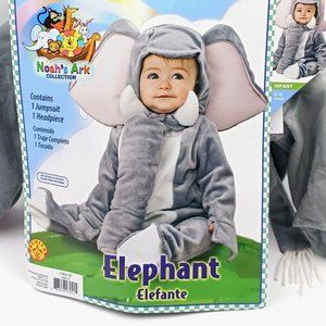 Rubies Noah's Ark Elephant Baby/Toddler 0-6 Months 2 Piece Halloween Costume New
